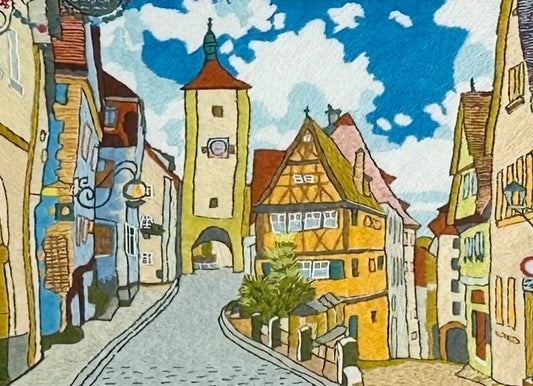 ドイツのメルヘン街道 | German Fairy Tale Road (Hand Embroidery Art)