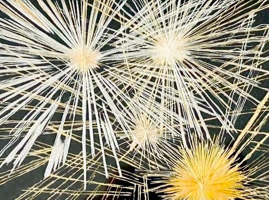 花火 | Fireworks (Hand Embroidery Art)