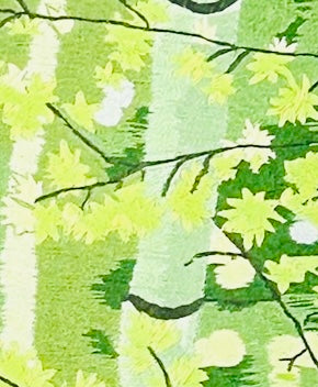 深緑の竹| Lush Bamboo Grove (Hand Embroidery Art)