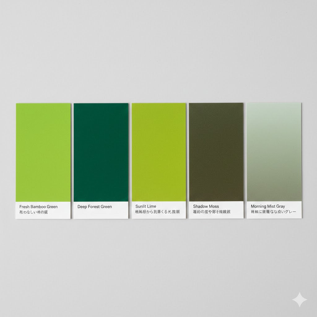 深緑の竹| Lush Bamboo Grove (Hand Embroidery Art)