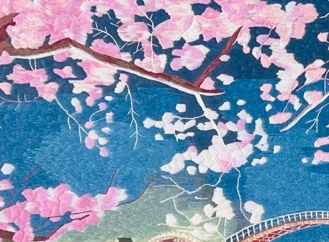 錦帯橋と夜桜