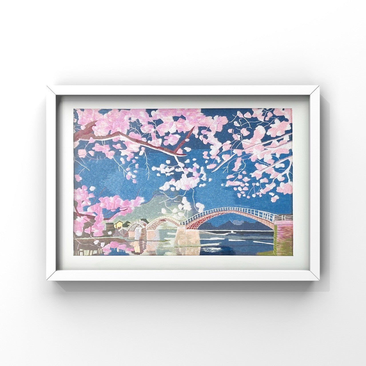錦帯橋と夜桜